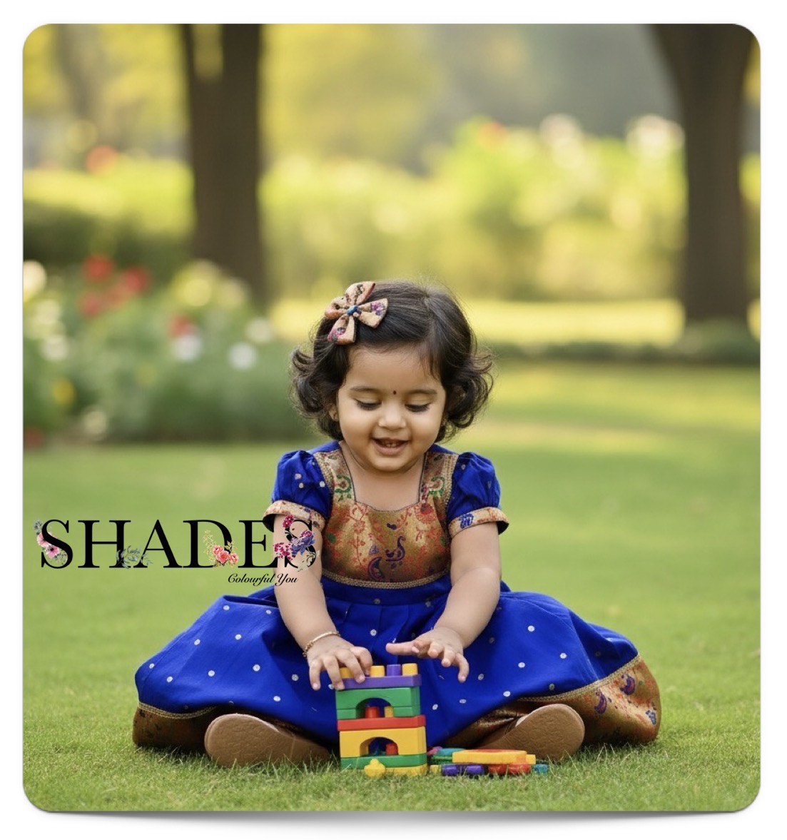Royal blue ethnic frock