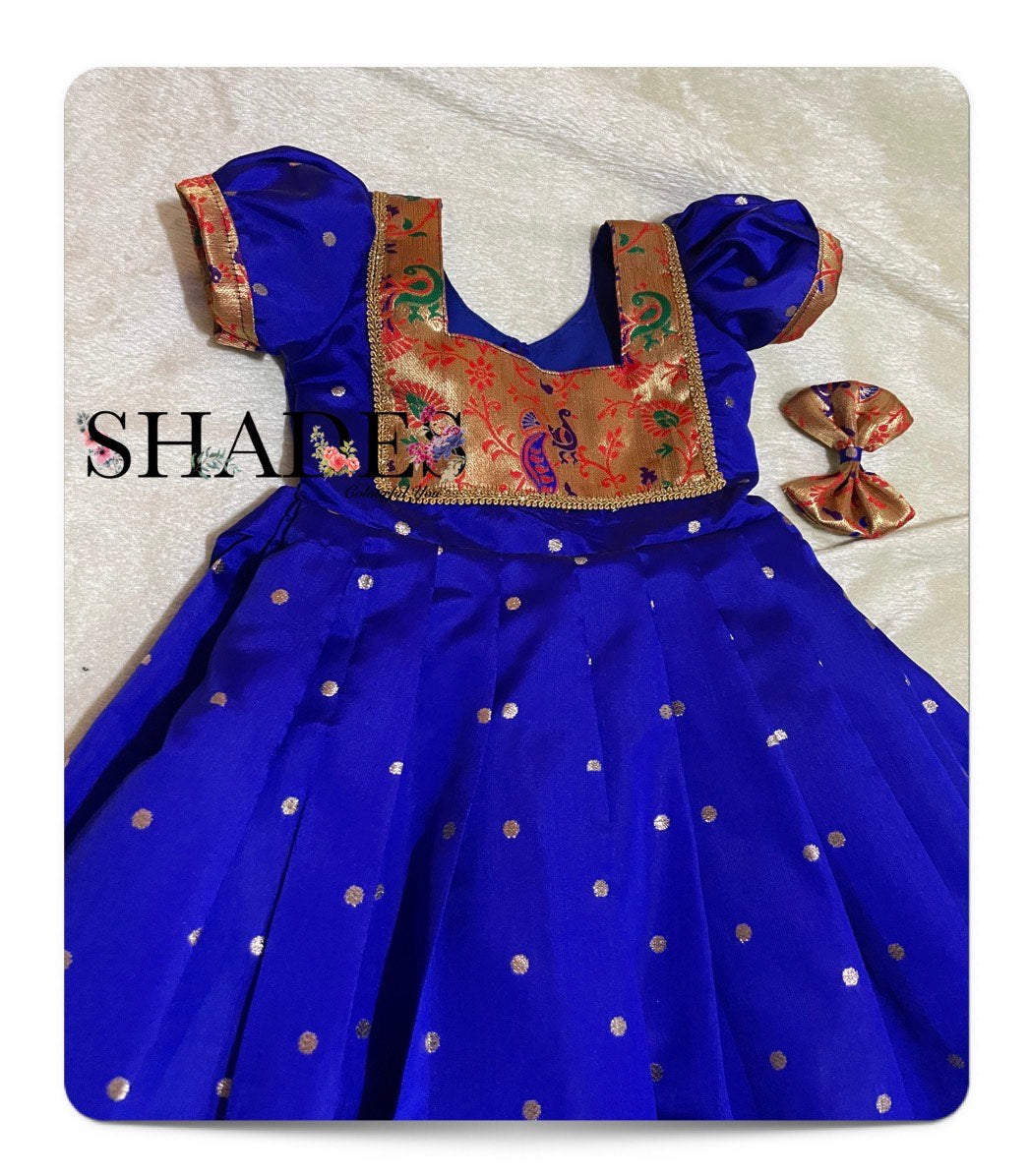 Royal blue ethnic frock