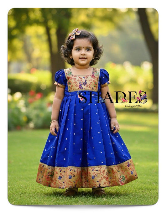 Royal blue ethnic frock