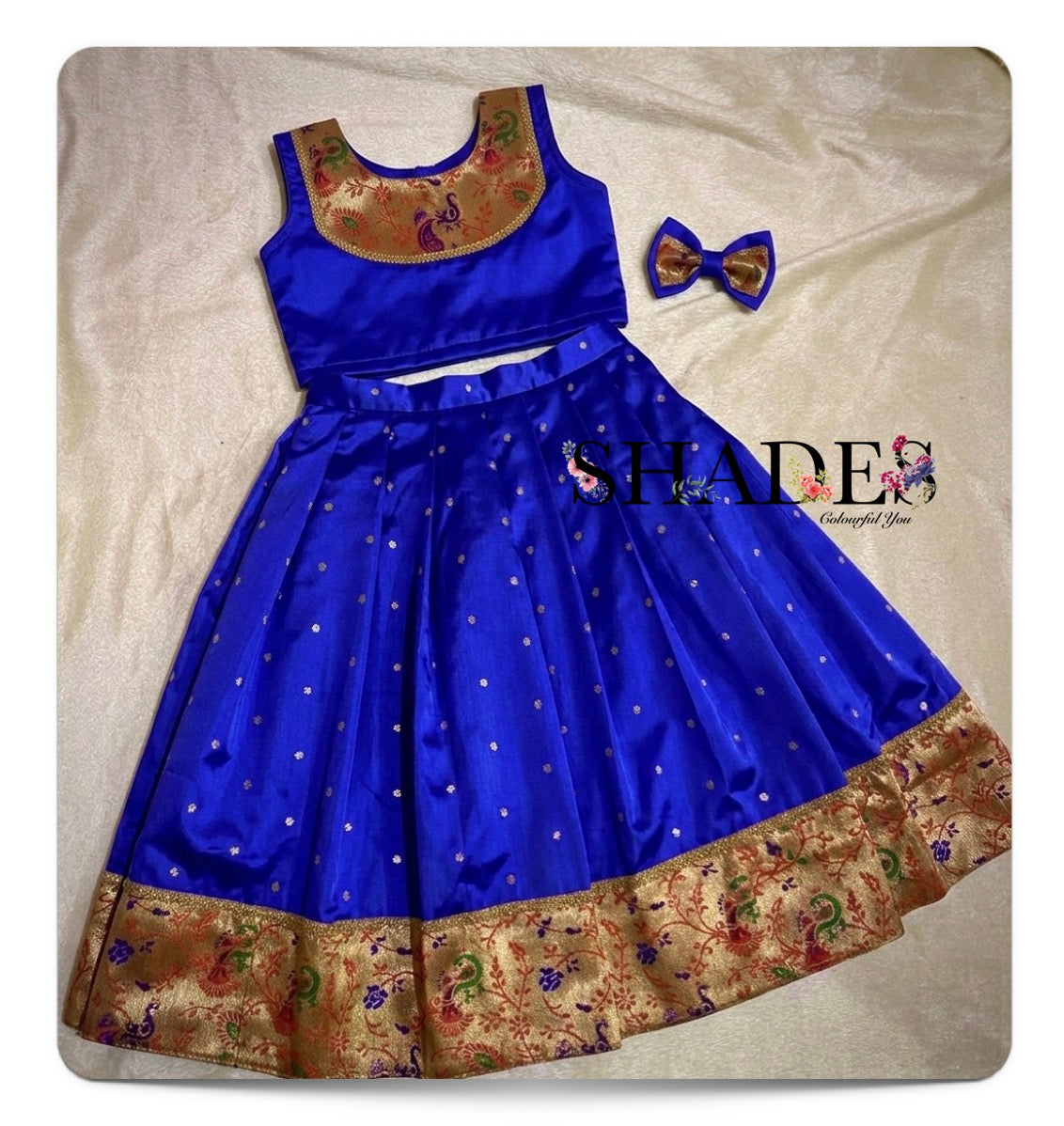 Blue bloom pavada set