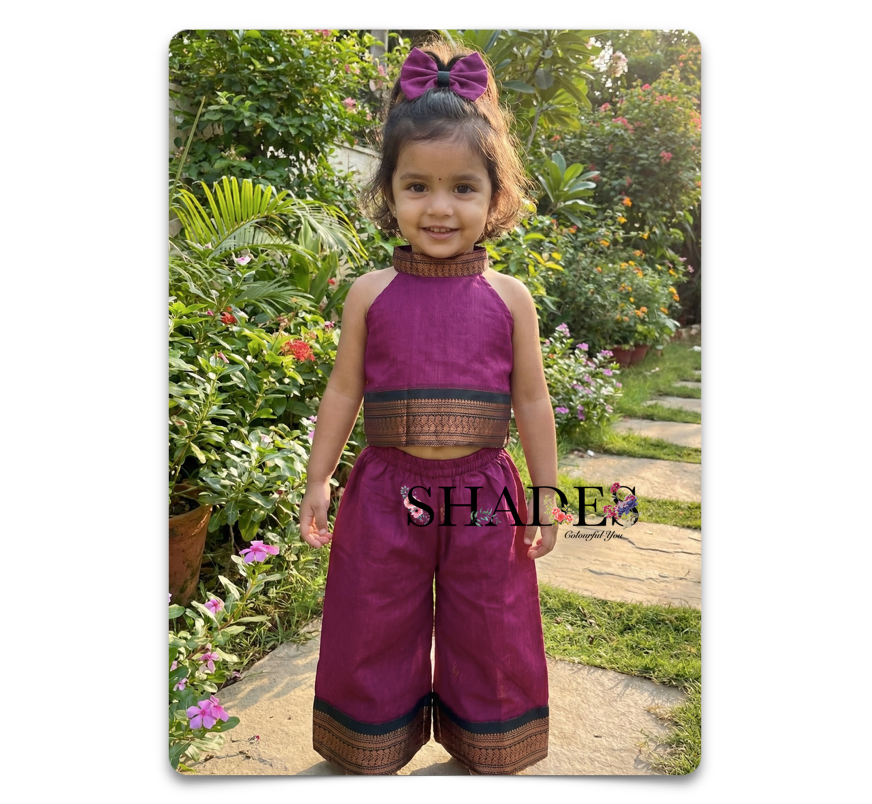 Ethnic Co-ord set - Purple